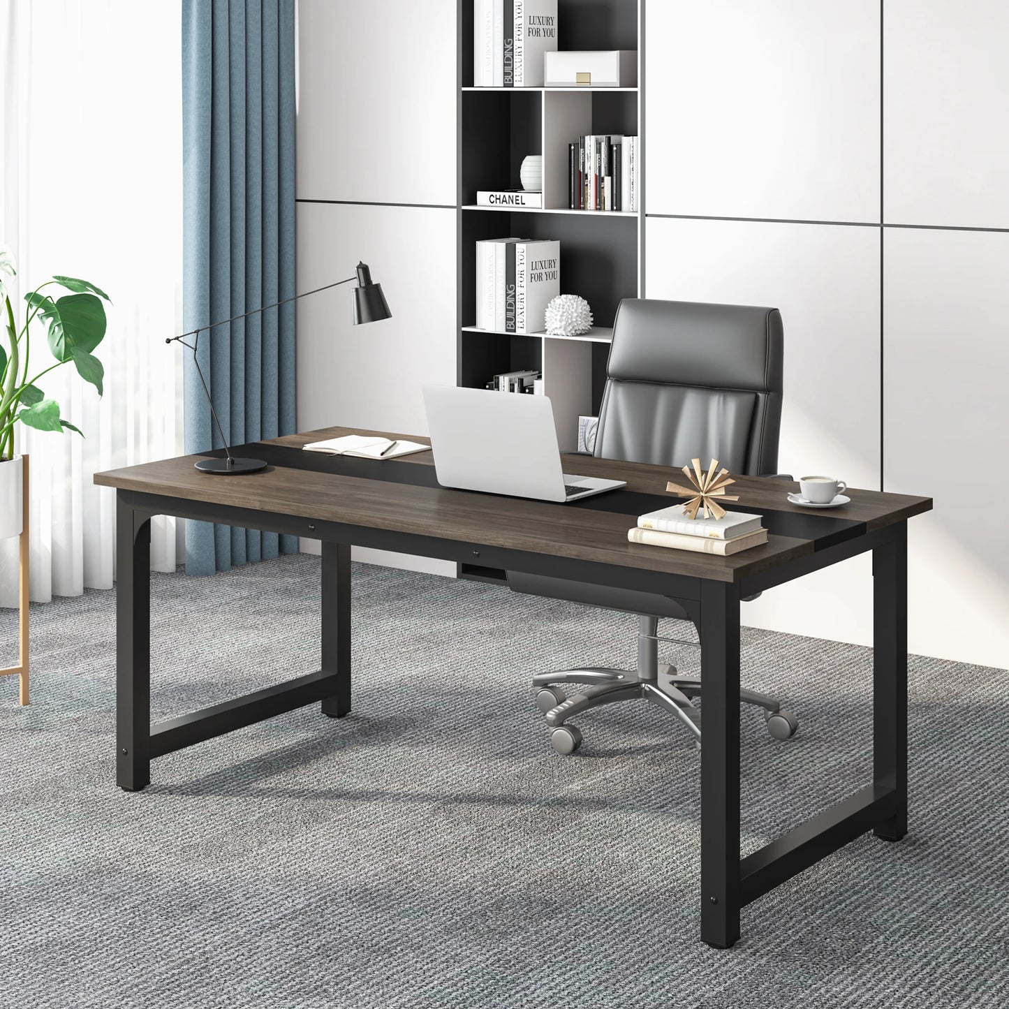 Ljustra Large Office Desk Modern Writing Table Workstation for Home Office