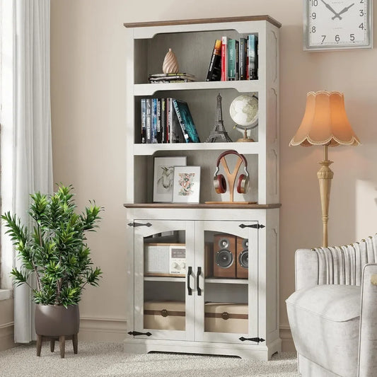 Tall 70 Inch Bookcase 5-Tier Open Storage Shelf for Home Office Bedroom