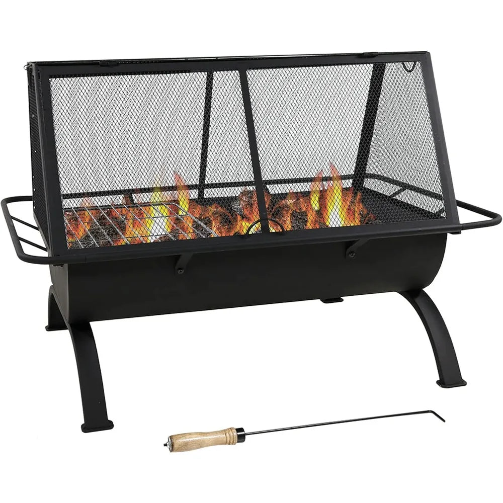 36 Inch Northland Steel Outdoor Fire Pit BBQ Grill Portable Patio Heater