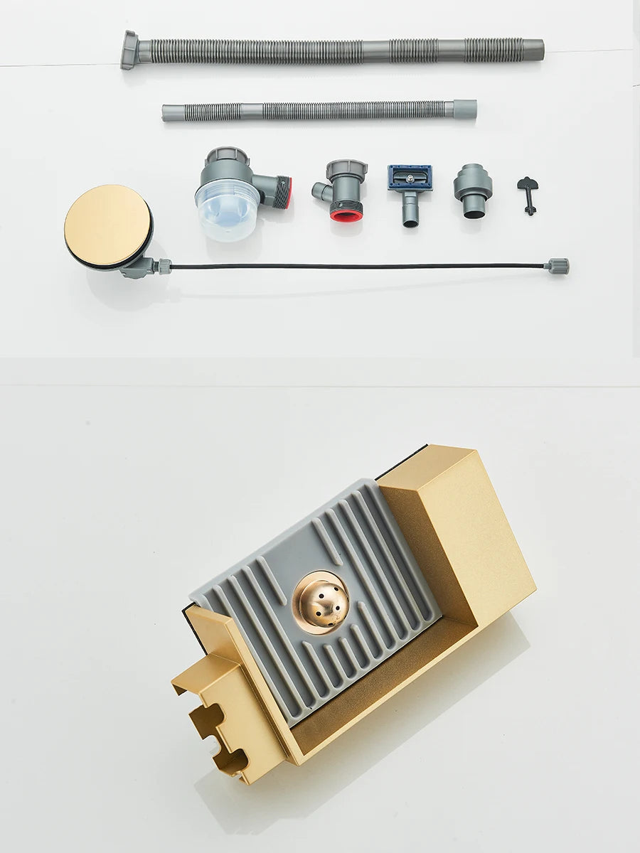 Large Stainless Steel Kitchen Sink 75x45cm with Faucet Digital Display