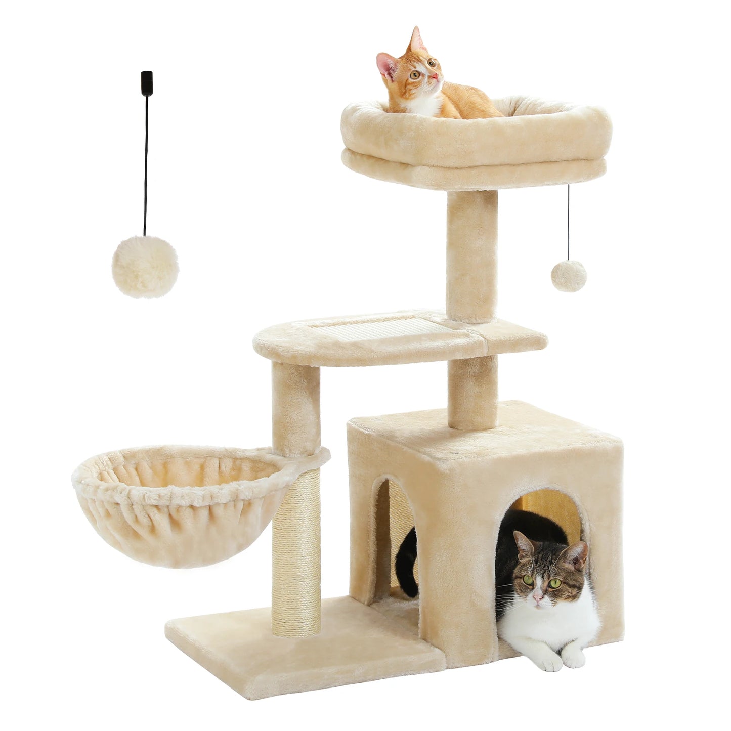 Ljustra 80cm Cat Tree Cozy Condo Indoor Luxury Perch Scratch Posts