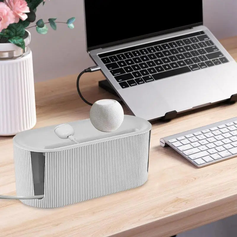 Ljustra Cable Management Box Plug Board Storage Organizer for Home Office