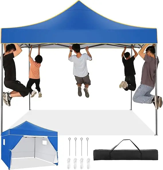 10x10 Pop Up Canopy Tent Heavy Duty Instant Waterproof Portable with Sidewalls