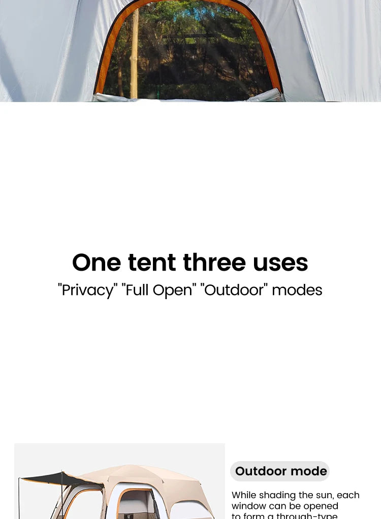 Sonuto Camping Family Tent 3-12 Person Double Layer Oversize Outdoor