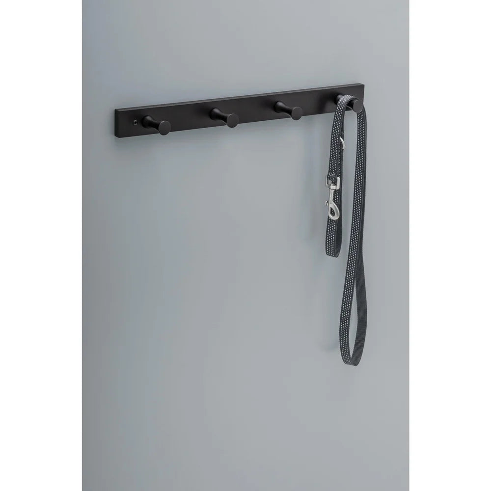 Wall Mounted Wood Hook Rack 4 Hooks Entryway Organizer Easy Install 35 lbs