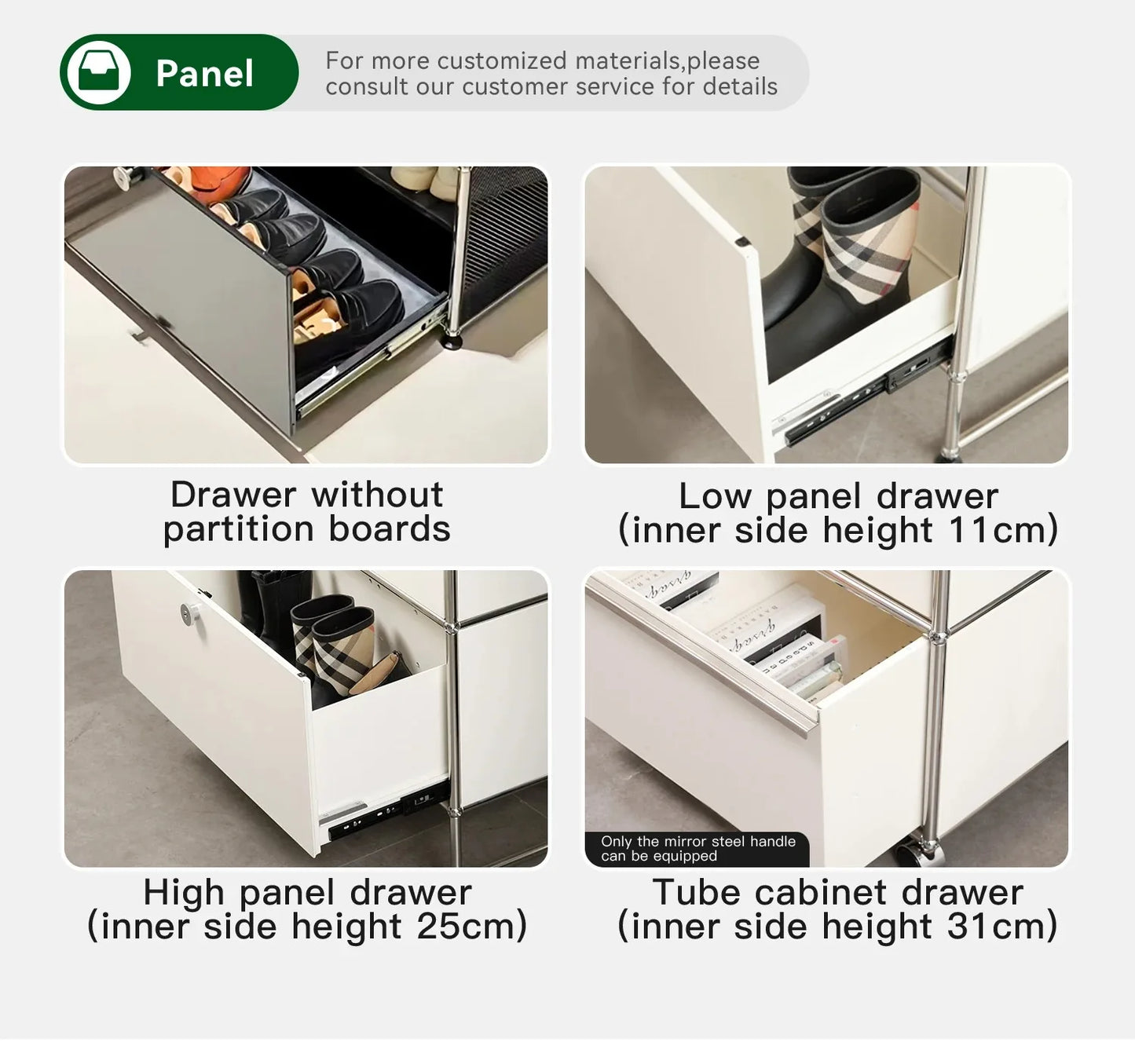 Ljustra Metal Corner TV Stand Storage Cabinet for Living Room Furniture