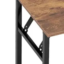 Ljustra 47 Inch Folding Computer Desk Office Desk BIFMA Certified Rustic Brown