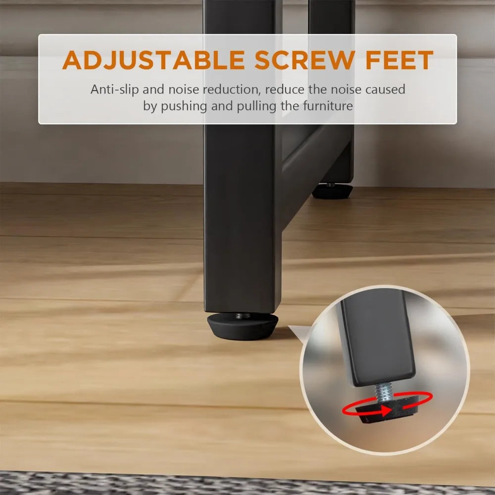 Modern Adjustable Computer Desk 32 Inch Writing Table for Home Office