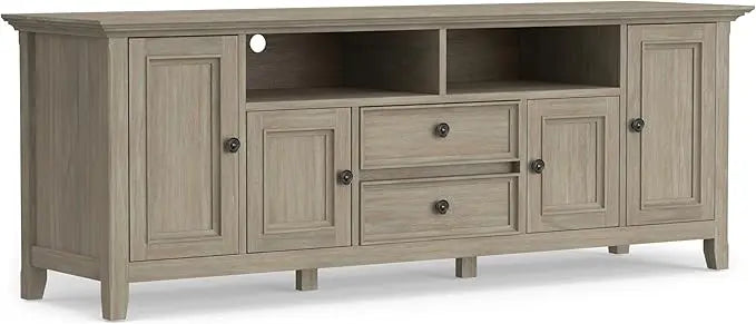 Amherst Solid Wood 72 Inch Transitional TV Media Stand for TVs up to 80 Inch