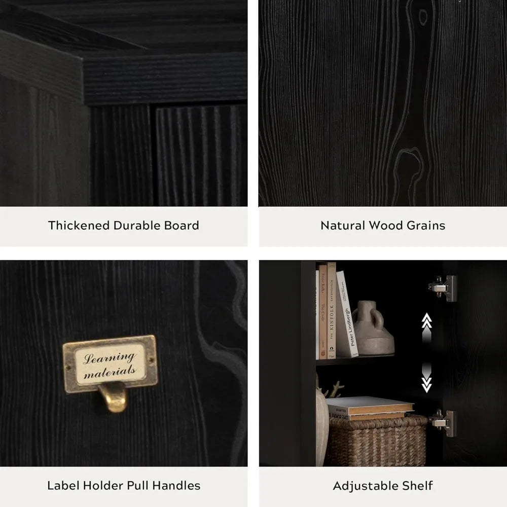 L Shaped Desk with Drawers Storage File Cabinet for Home Office