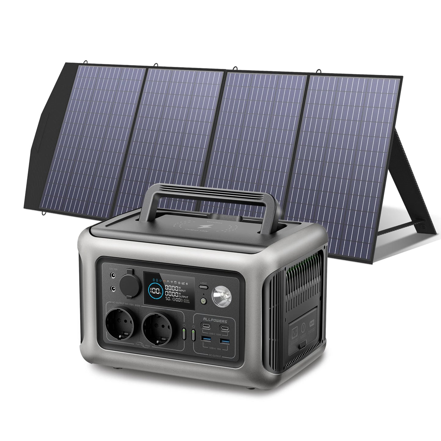 Ljustra R600 Portable Powerstation 600W 299Wh Power Backup Solar