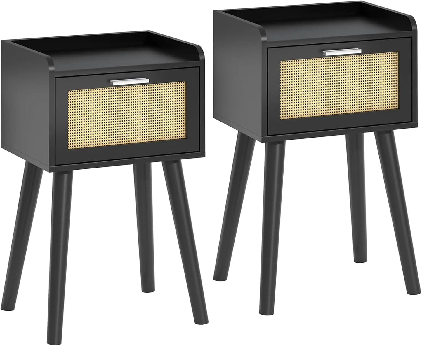 Nightstands Set of 2 Small Side Tables End Tables for Bedroom Storage