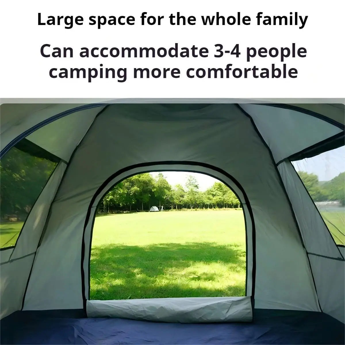 Ljustra Outdoor Sunshade Self-Driving Travel Camping Tent 4-Person