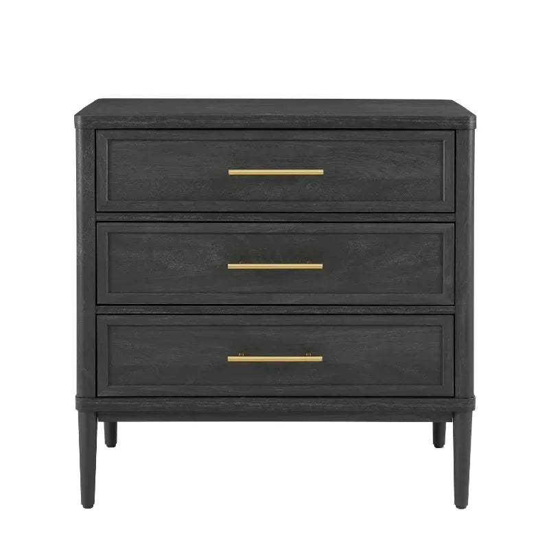 Ljustra Oaklee 3 Drawer Nightstand with USB Charging Ports Bedroom Furniture
