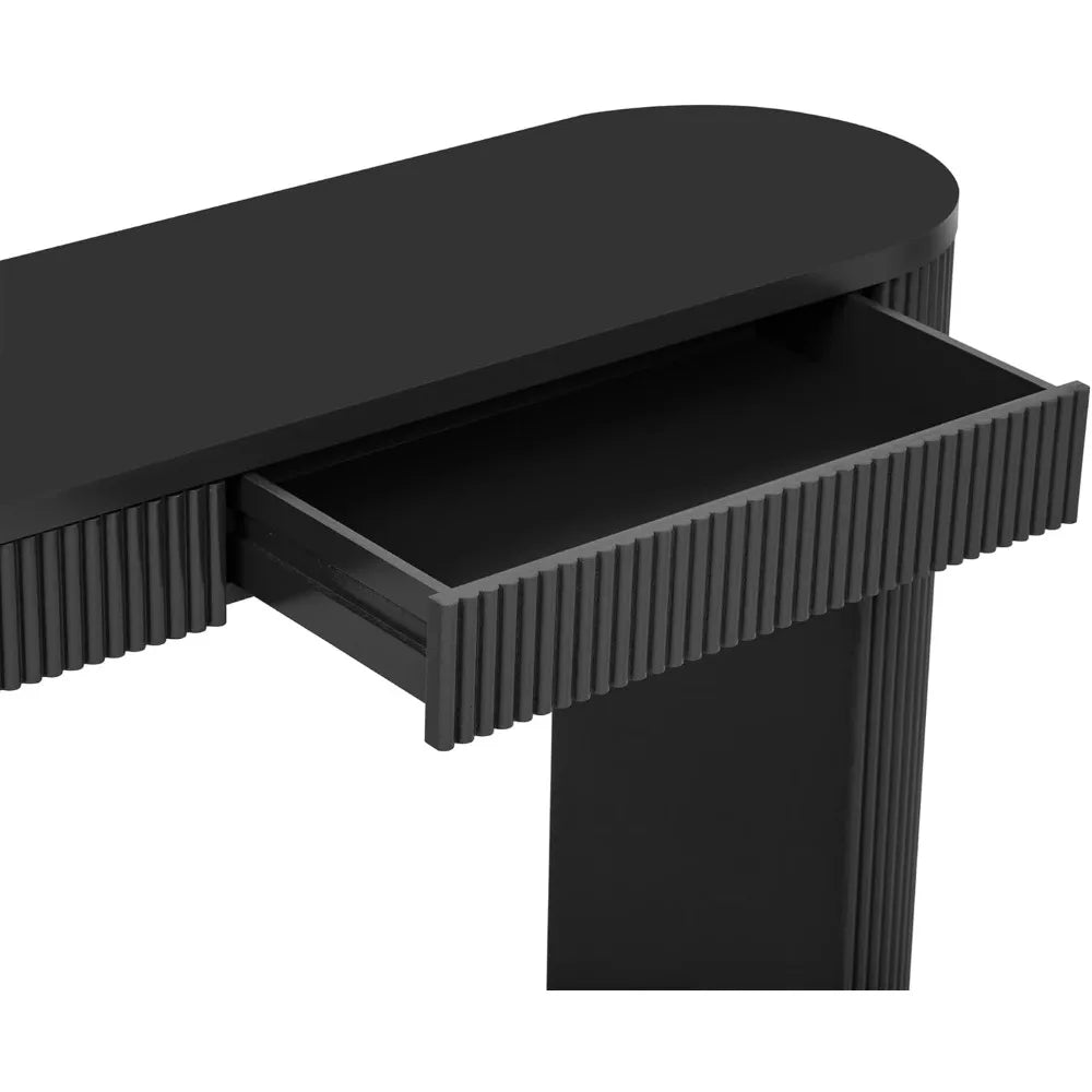 Sophisticated Console Table with Pine Veneer for Entryway Living Room