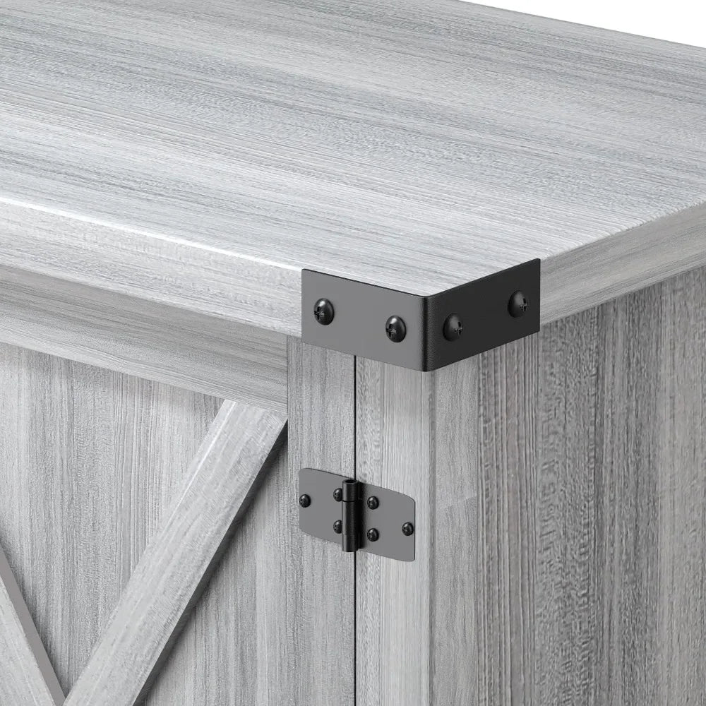 Ljustra 65 Inch TV Stand Farmhouse Entertainment Center Storage Cabinet