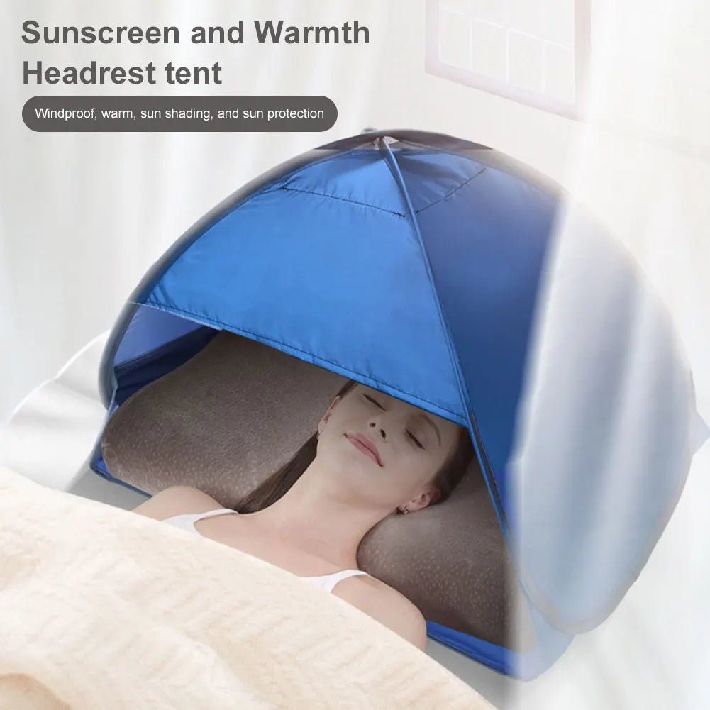 Beach Headrest Sunshade Tent Portable Automatic Camping Shelter for Kids Adults