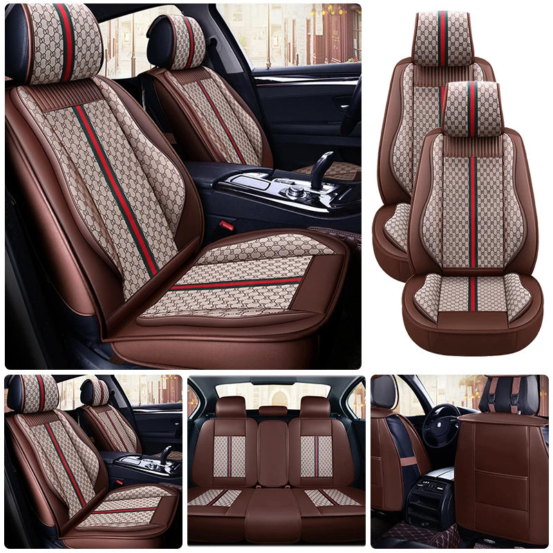 PU Leather Car Seat Covers Universal Protection for Sedan SUV Truck