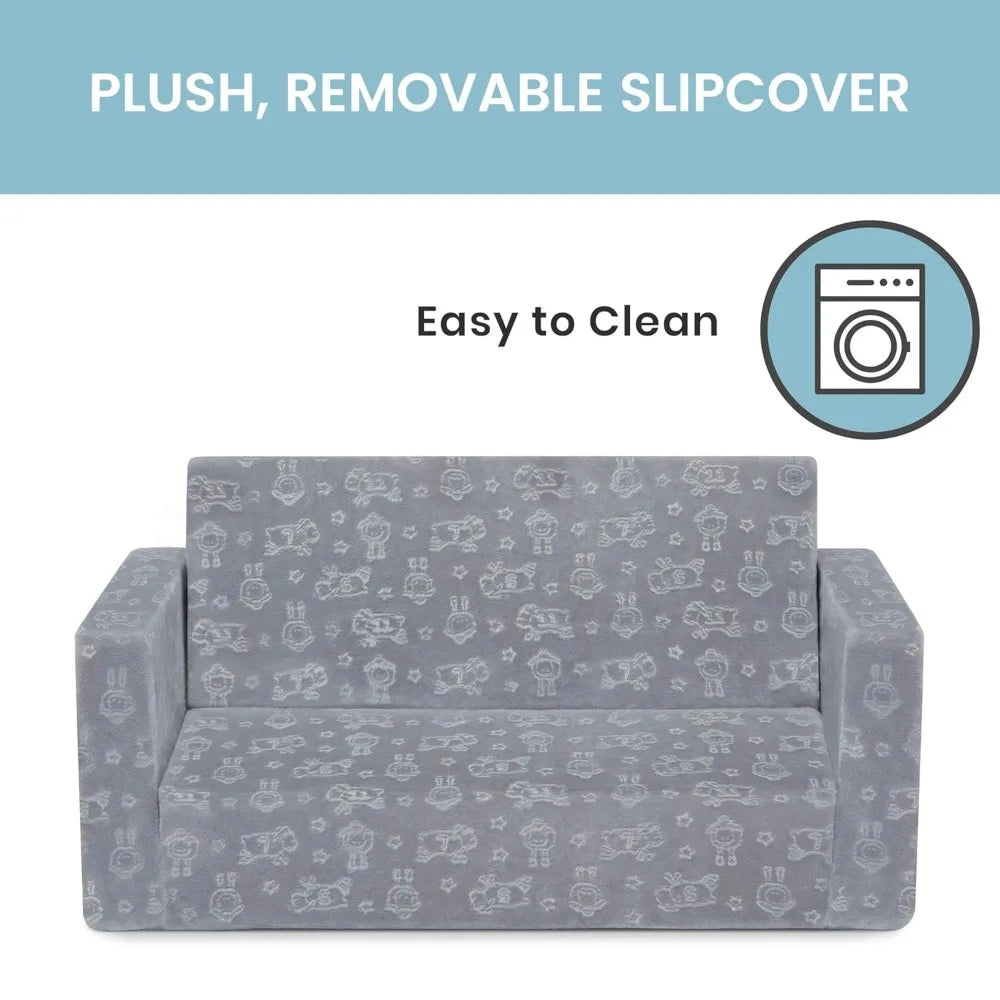 Ljustra Extra Wide Convertible Sofa Lounger Comfy 2-in-1 Flip Open