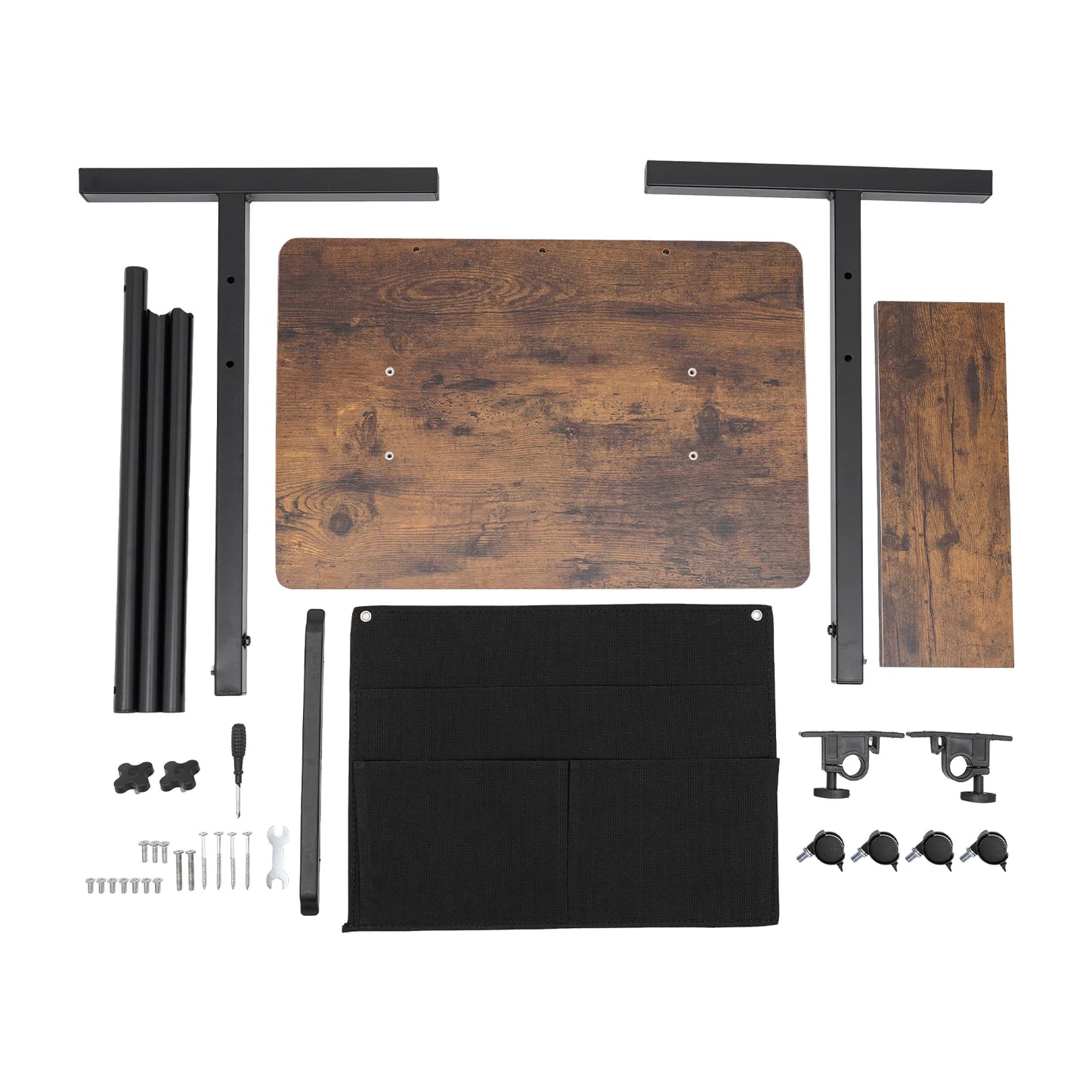 Adjustable Height Mobile Standing Desk Portable Office Study Table