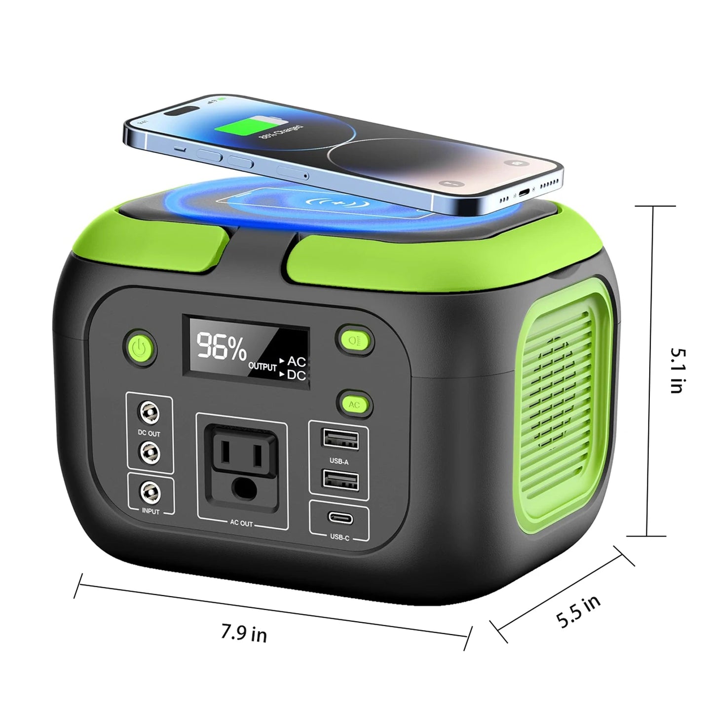Ljustra 200W Portable Power Station 155Wh Solar Generator Power Bank