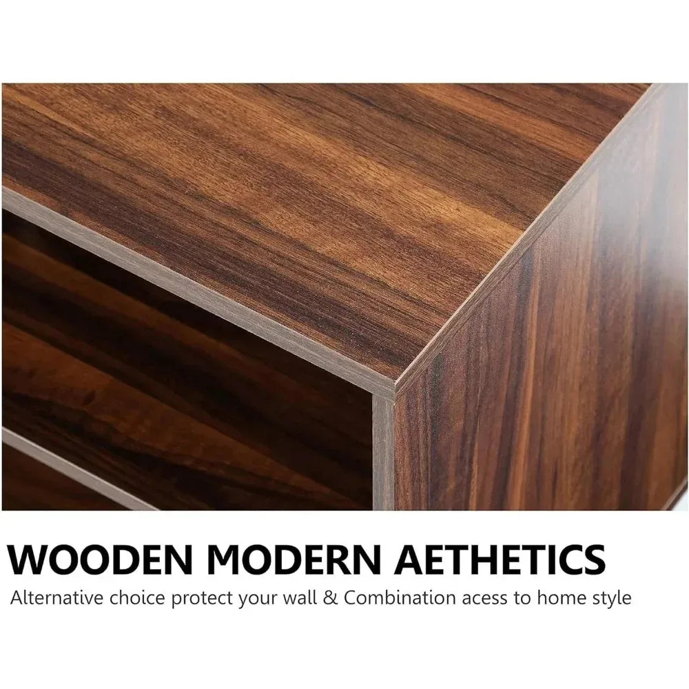 TV Stand with Mount for 32-70 inch TVs Swivel Floor Entertainment Center