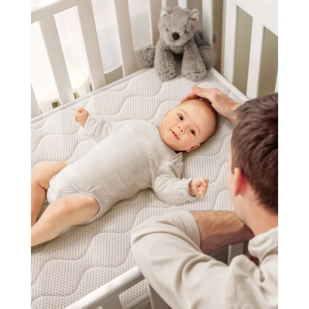 Ljustra Breathable Crib Mattress Toddler Bed Certified Foam Safe Comfort