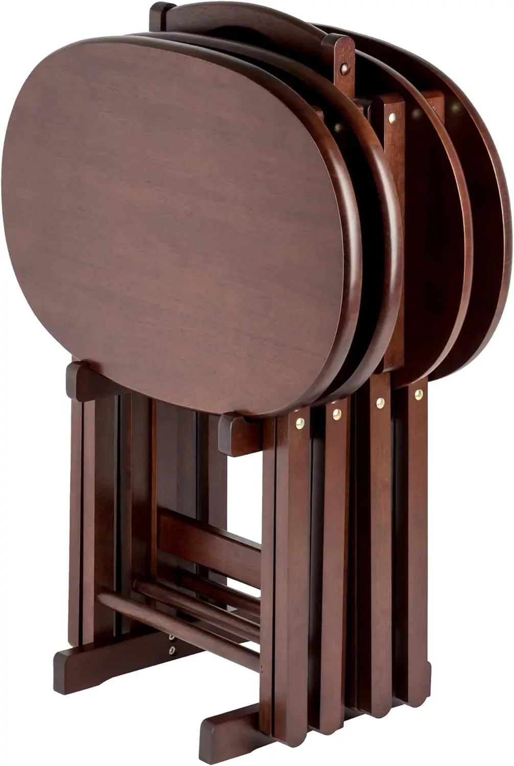 Ljustra Nathan Snack Table Set of 4 Oval Nesting Side Tables Living Room