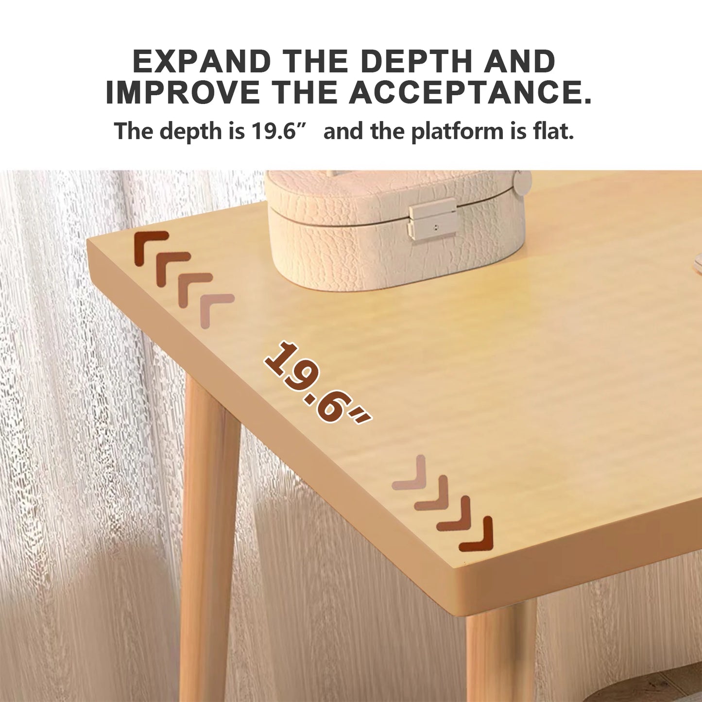 Modern Computer Desk Simple Style Home Office Vanity Study Desk