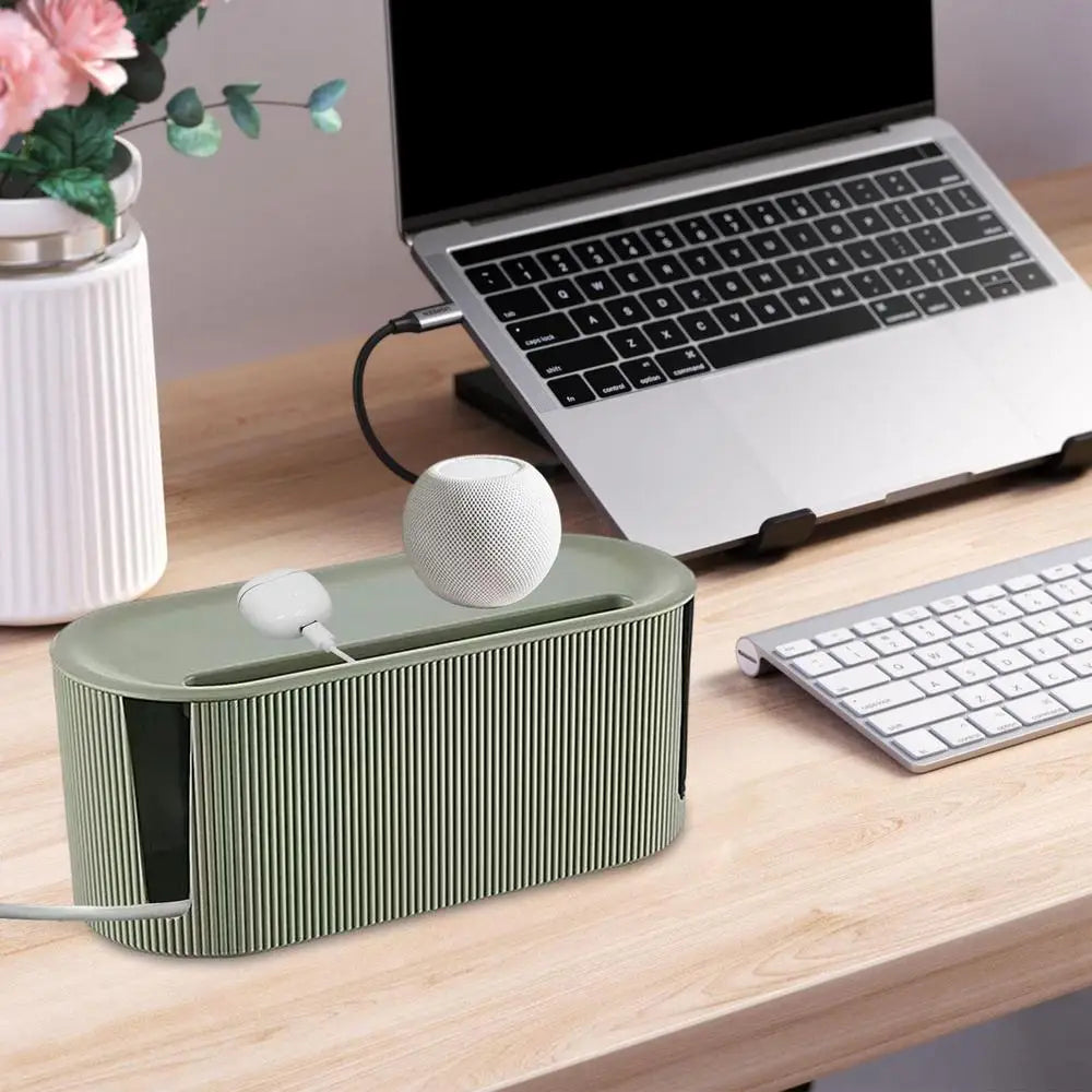 Ljustra Cable Management Box Plug Board Storage Organizer for Home Office