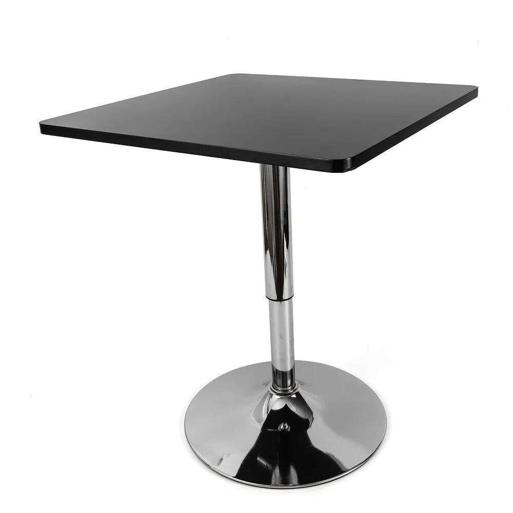 Height Adjustable 360 Degree Swivel Bar Dining Table Square Pub Table