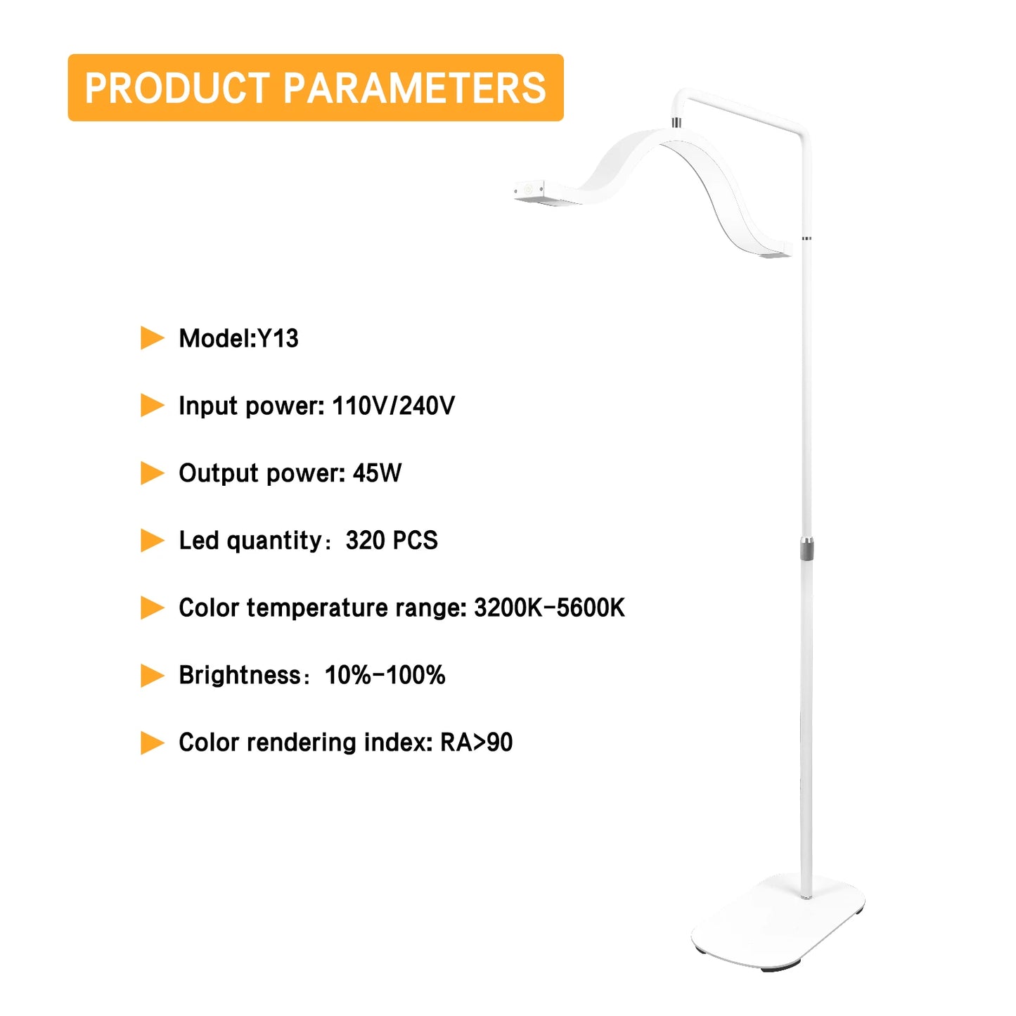 Fosoto Half-moon LED Video Light for Beauty Salon Tattoo Eyelash Work