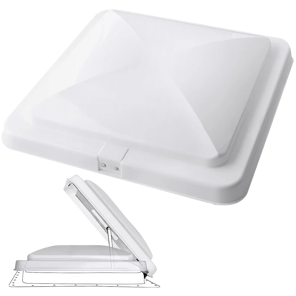 Universal RV Roof Vent Lid Replacement Impact-Resistant 14 Inch Cover