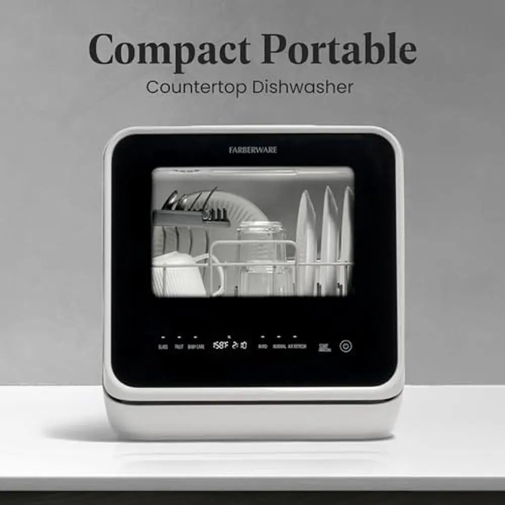 Portable Countertop Dishwasher 5L Water Tank 5 Programs for Home RV