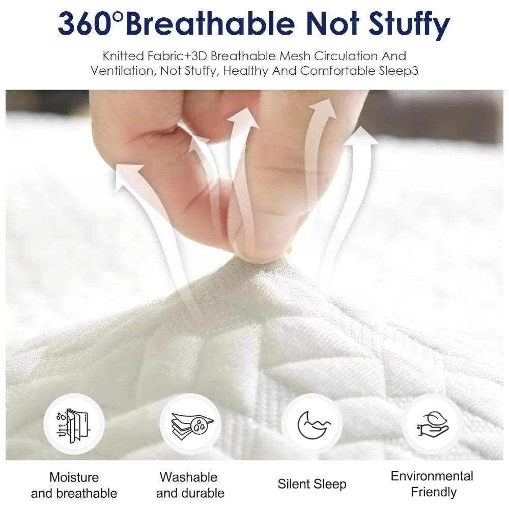 Ljustra Cooling Gel Memory Foam Twin Mattress for Kids 6 Inch