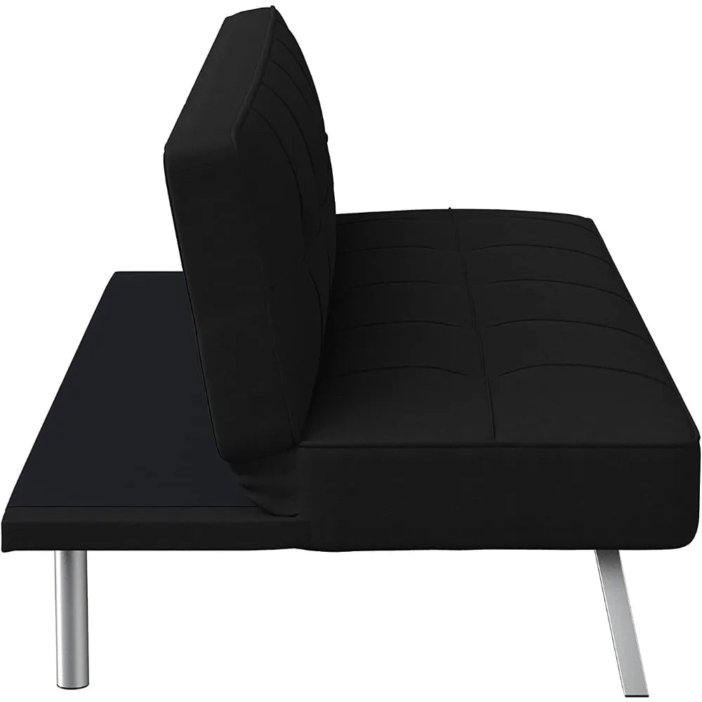 Ljustra Convertible Folding Sofa Bed Reclining Leather Couch