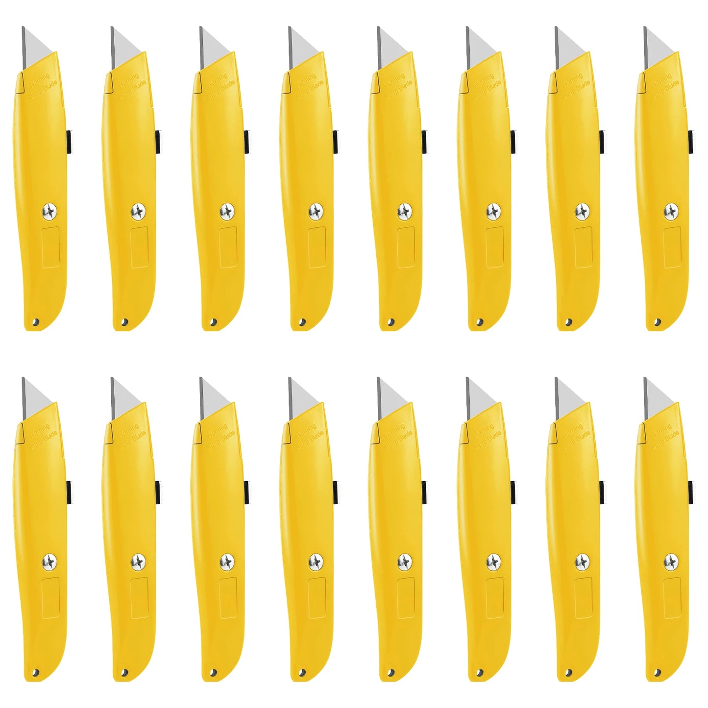 DIY Utility Knife 16 Pack Heavy Duty Box Cutter Retractable Blade