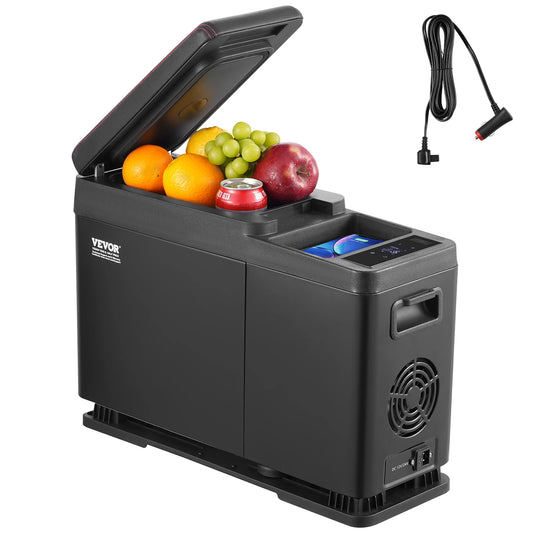 Ljustra 8L Portable Car Refrigerator Armrest Cooler -4℉ to 68℉ Adjustable