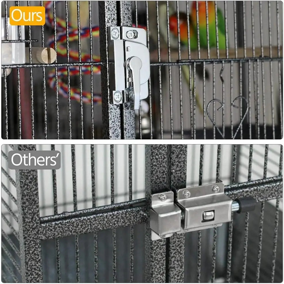 69-Inch Extra Large Bird Cage for Mid-Sized Parrots Cockatiels Conures