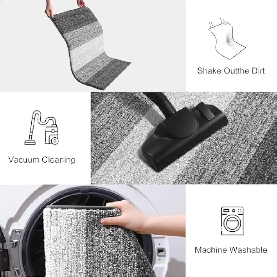 Dog Door Mat Absorbs Dirt Moisture Non-Slip Entryway Indoor Outdoor