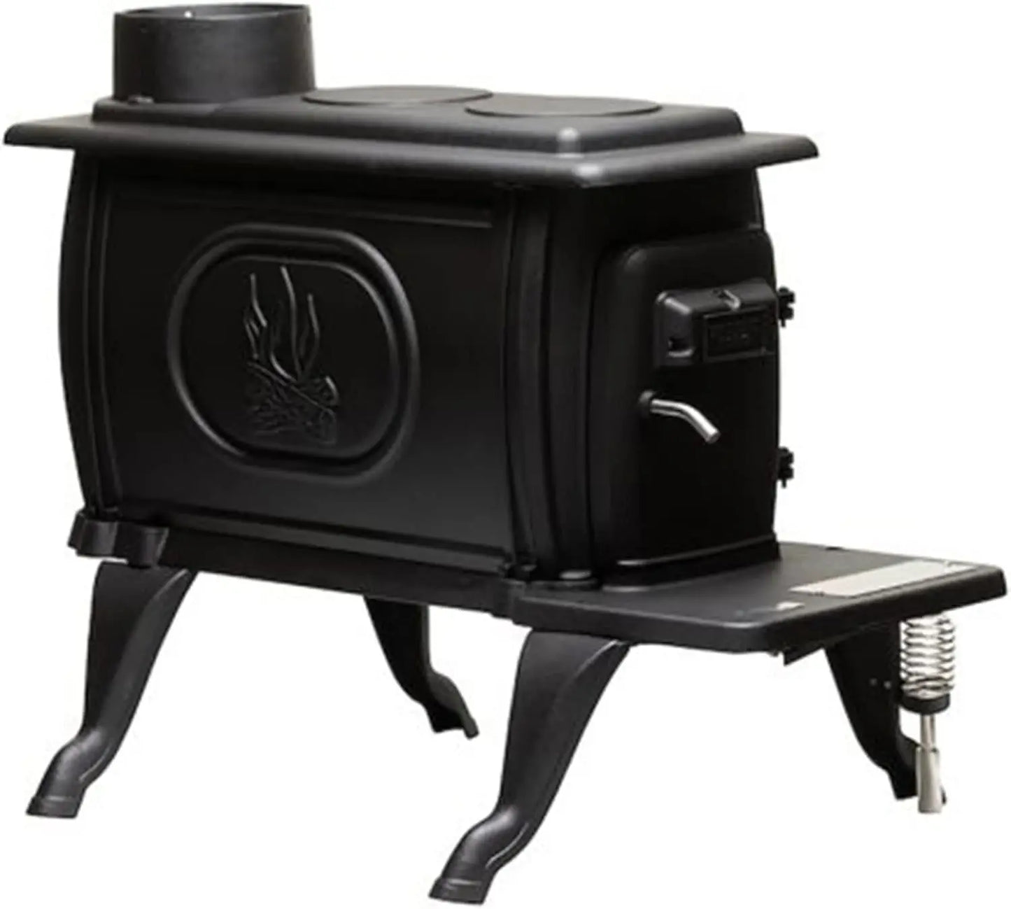 Ljustra Cast Iron Wood Stove 54000 BTU Heats 900 Sq Ft Cool Touch Handle