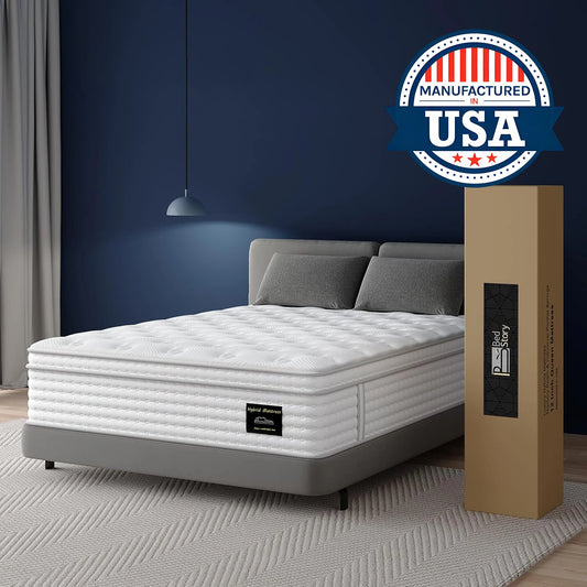 Ljustra Hybrid Mattress Full King Queen Size Gel Memory Foam Innerspring