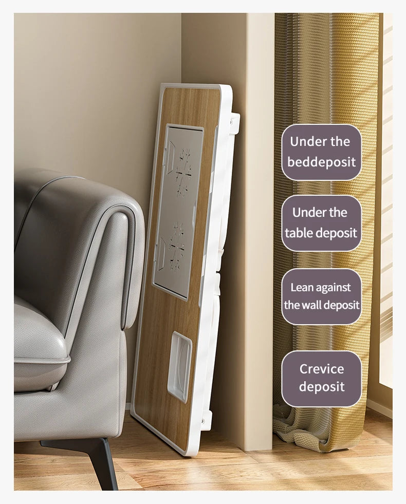 Foldable Portable Adjustable Height Laptop Bed Desk with Storage