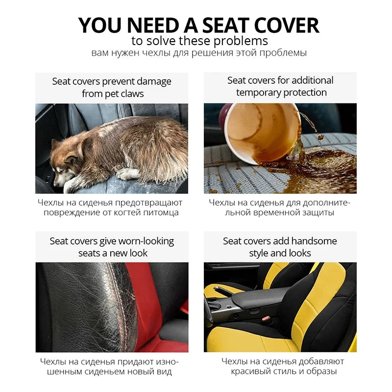 Universal Car Seat Covers Set 2/5PCS for Most Cars Protect Your Seats
