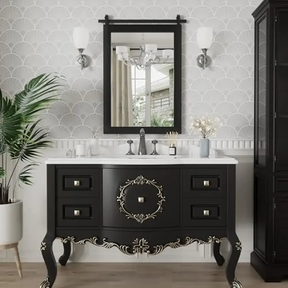 Rustic Farmhouse Wall Mirror Rectangle 22x30 Inch Wood Framed Mirror