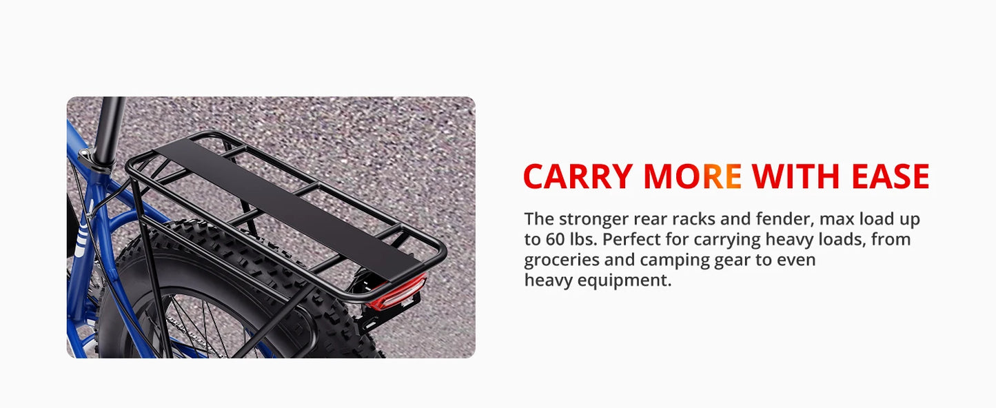 Ljustra AMYET EB26 Electric Bike 1500W 28mph Adult Mountain Bike