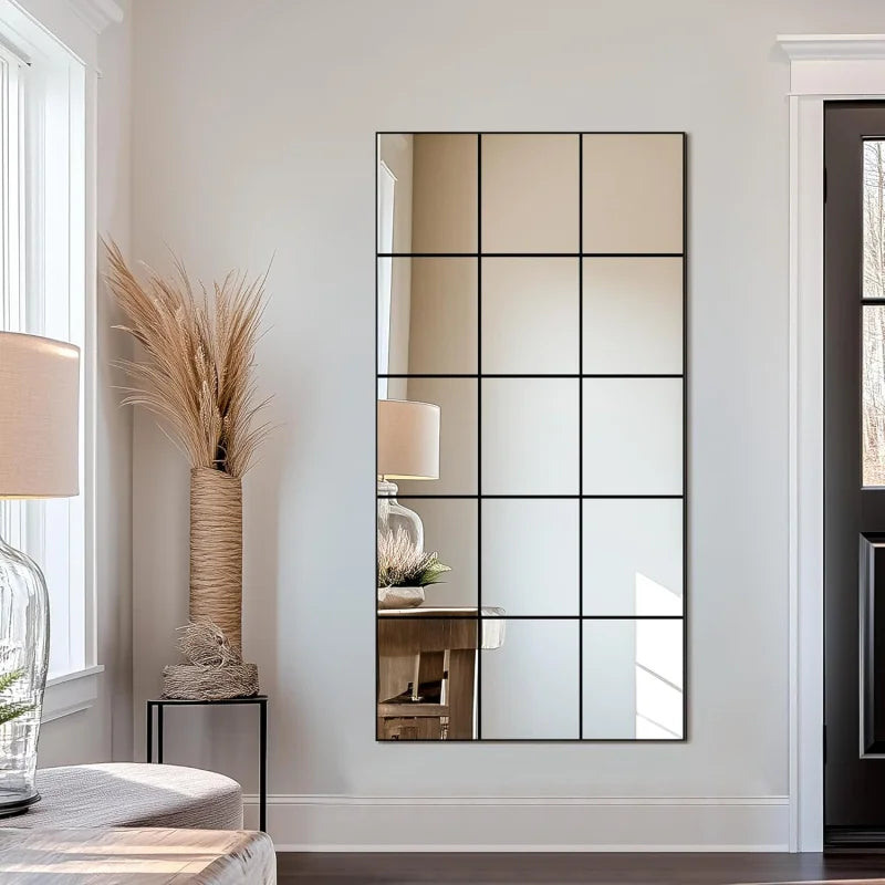 Large Full Length Floor Mirror Decorative Wall Art for Bedroom Living Room