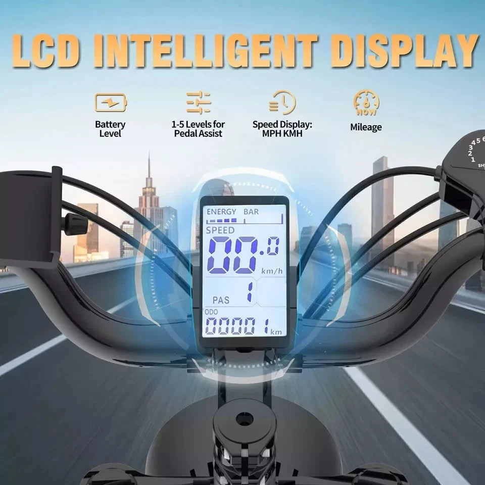 Ridstar 3000W Electric Bike 52V Dual Motor Fat Tire Mountain Bicycle