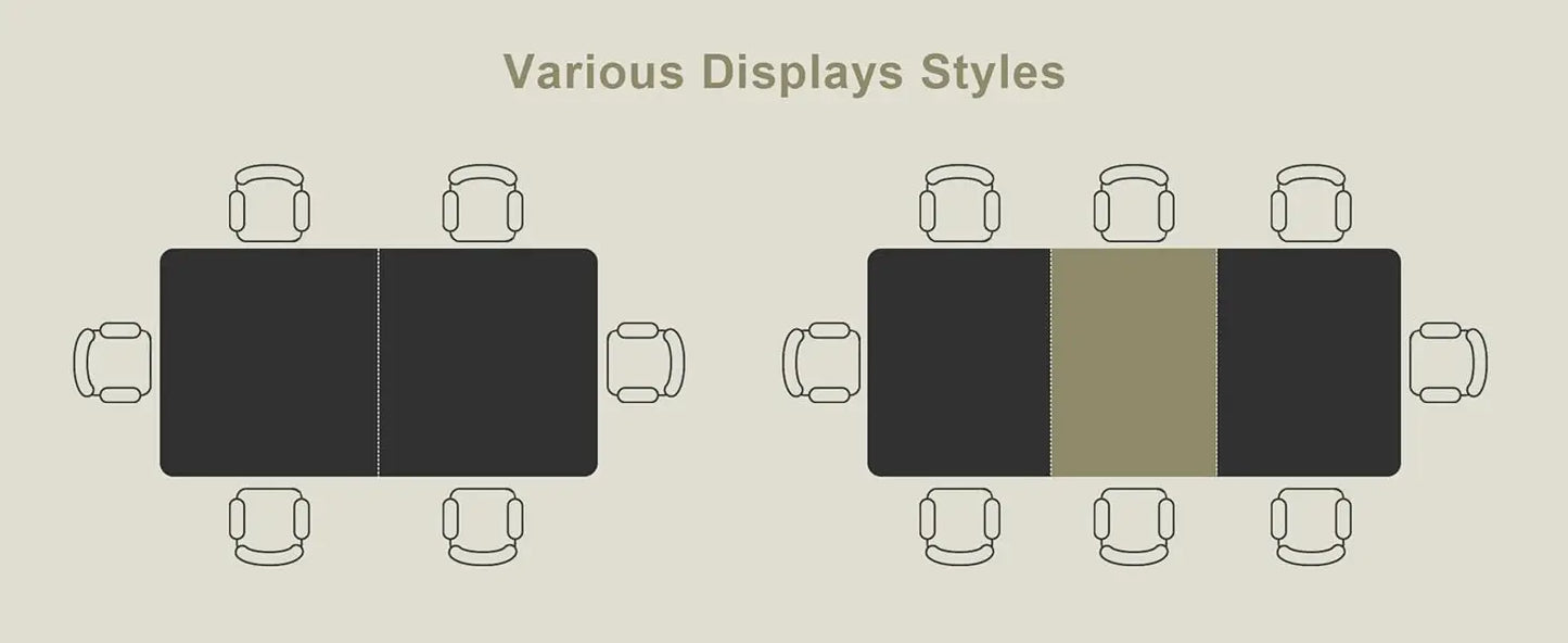 63 Inch Extendable Dining Table Modern Farmhouse for Dining Room Kitchen