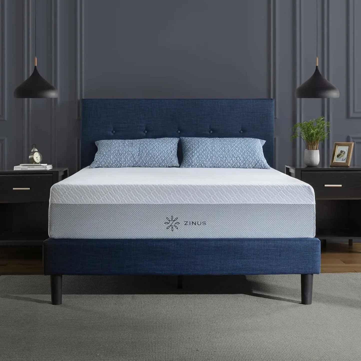 Ljustra Green Tea Cooling Gel Memory Foam Mattress Short Queen 12 Inch